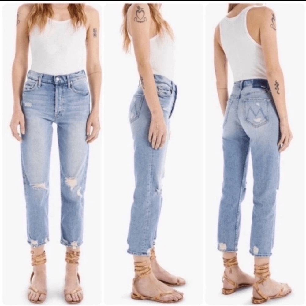 MOTHER The Tomcat The Confession Straight Leg High Waisted Jeans- Size 27 (c5)